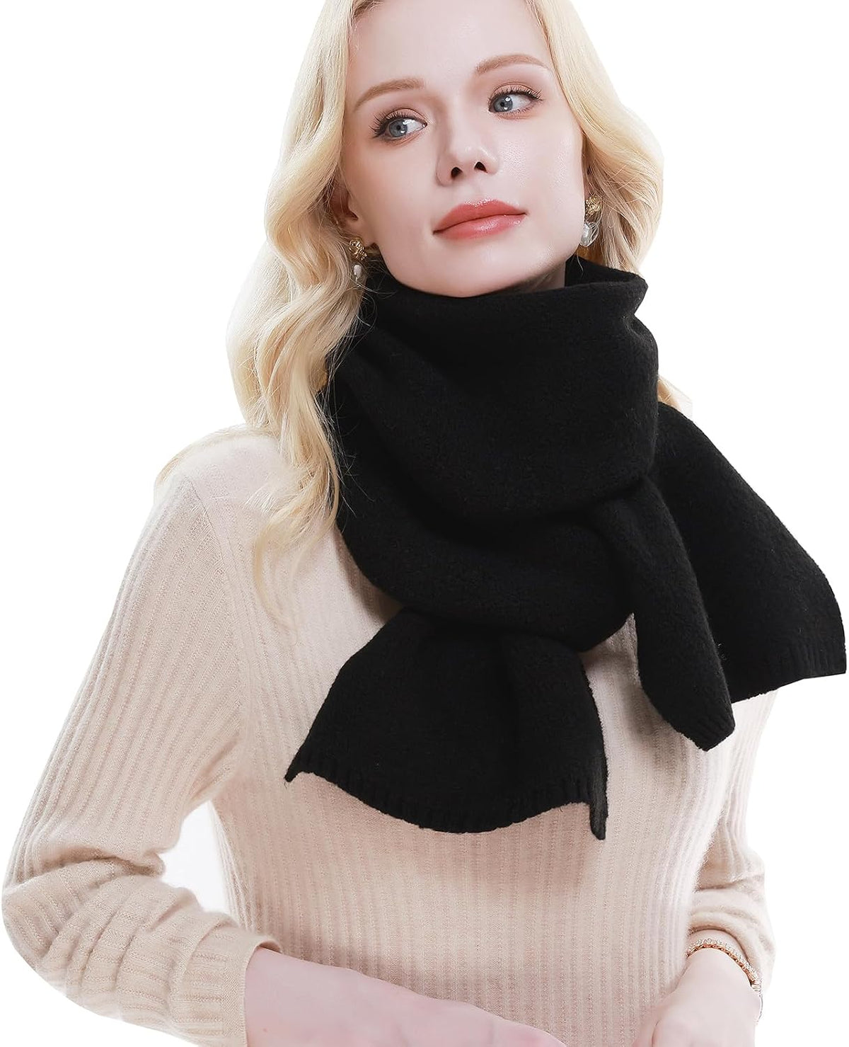 RIIQIICHY Scarf for Women Knit Scarves Winter Warm Scarf for Cold Weather