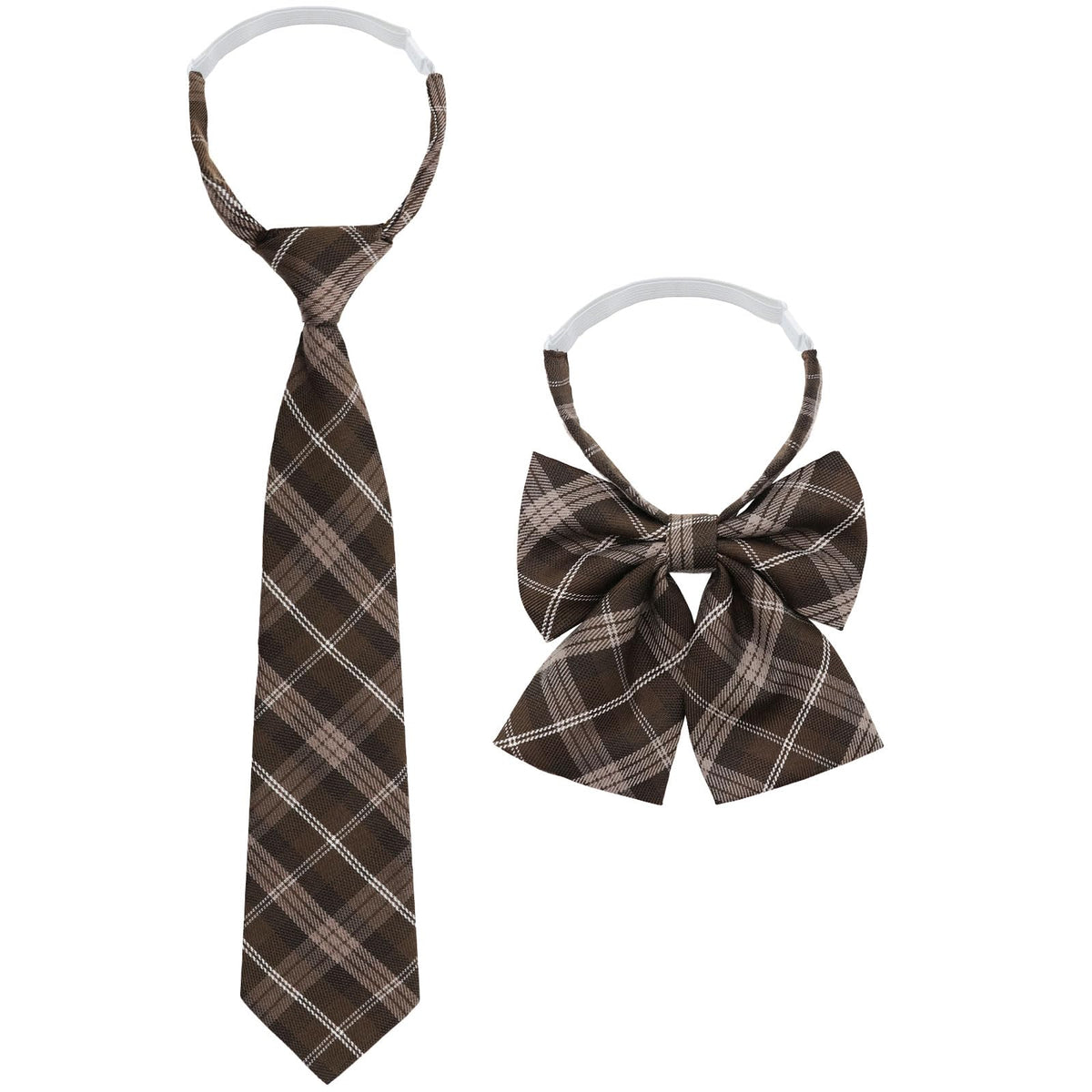 Striped Ties for Women Plaid Uniform Bow Tie for Women for Casual