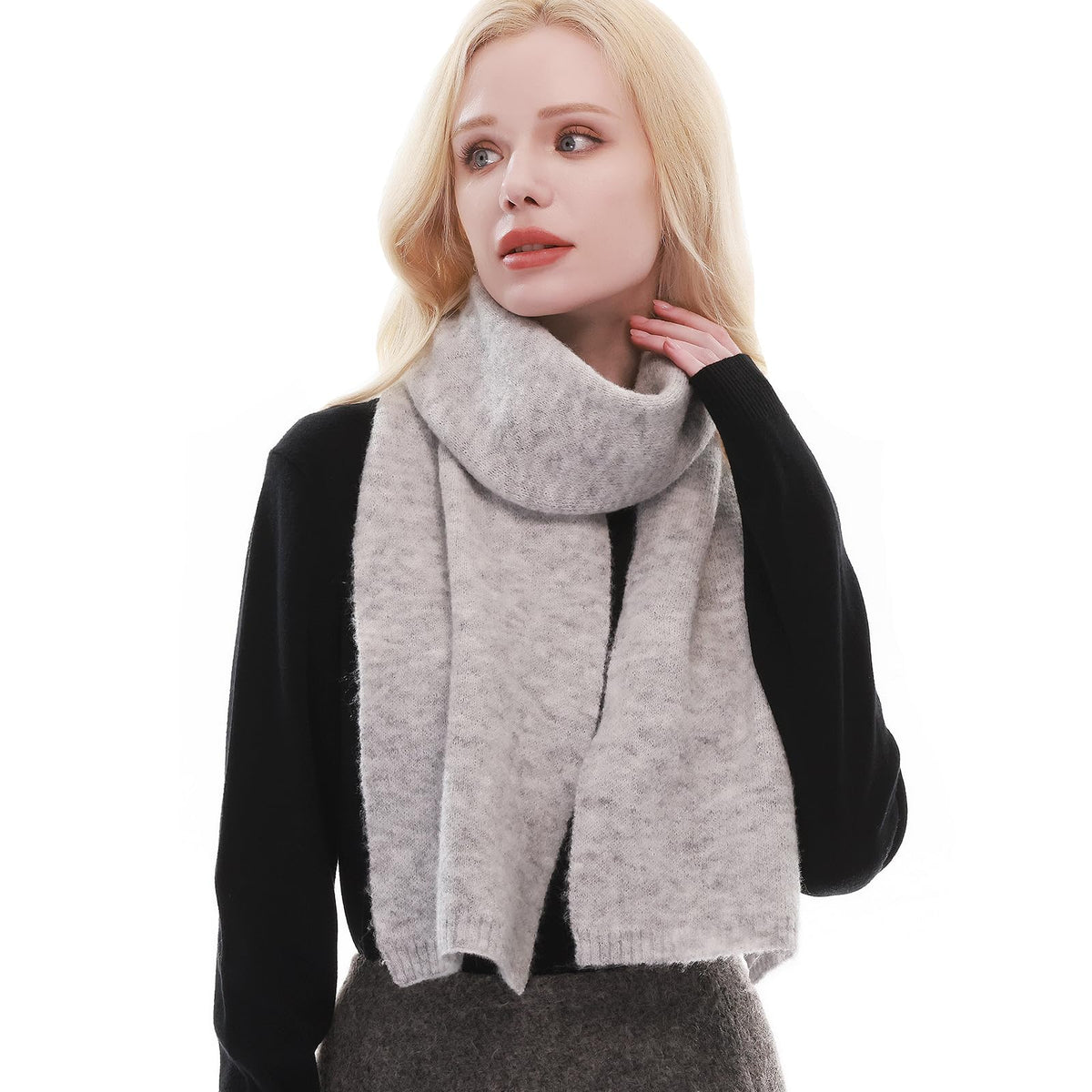 RIIQIICHY Scarf for Women Knit Scarves Winter Warm Scarf for Cold Weather