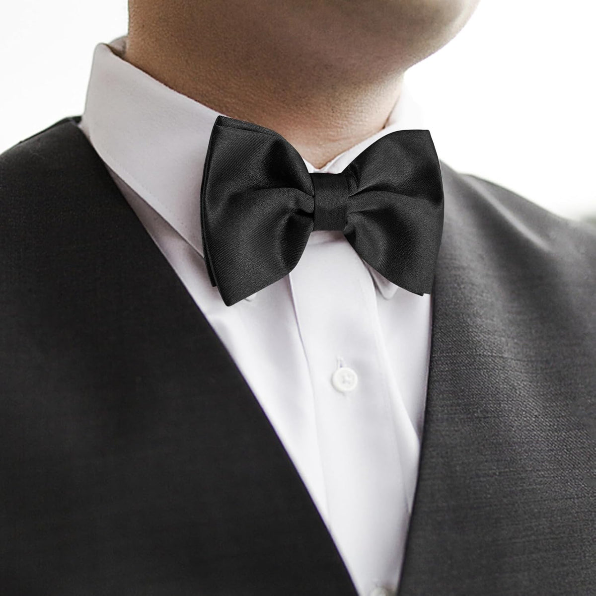 Unoutur bow ties for men, Pre-tied Men's Bow Ties Adjustable Satin Bow Tie for any Age
