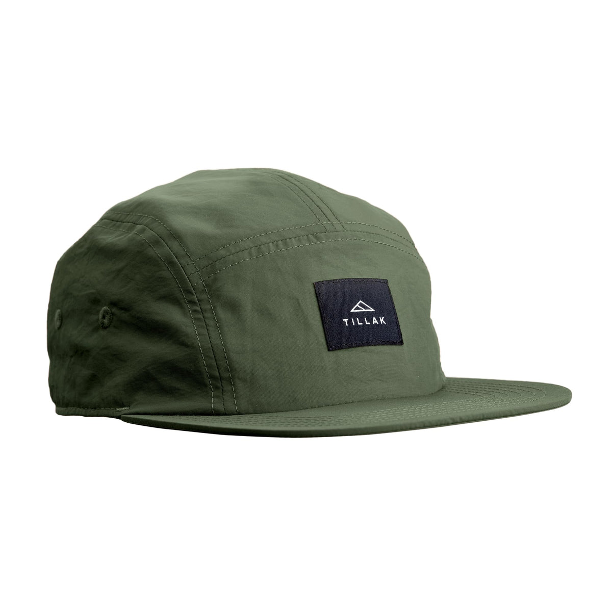 Tillak Wallowa Camp Hat, Lightweight Nylon 5 Panel Cap with Snap Closure