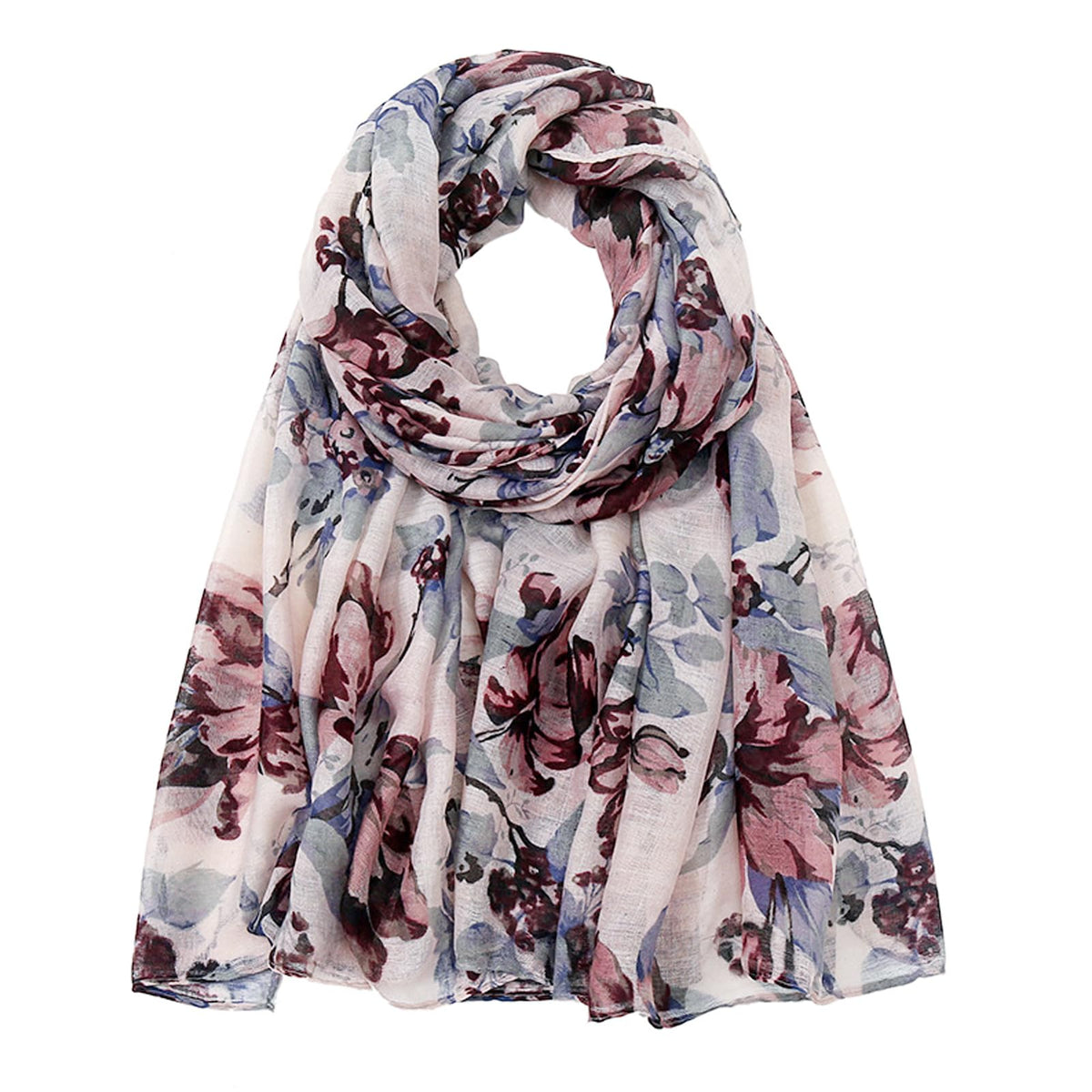 vimate Lightweight Scarf for Women Fashion Head Cover Hijab Cotton Voile Scarf Shawl Wrap for Spring Fall Winter Season