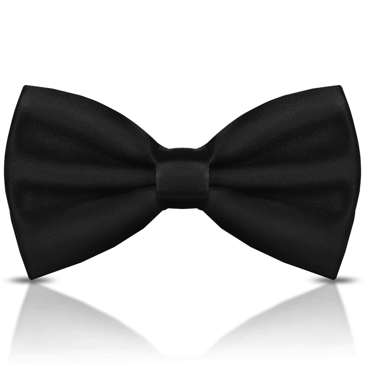 WOXVM Men's Bow Ties Solid Color Pre-Tied Bow Tie Satin Formal Tuxedo Bowtie Adjustable Neck Bowtie for Men Wedding Party