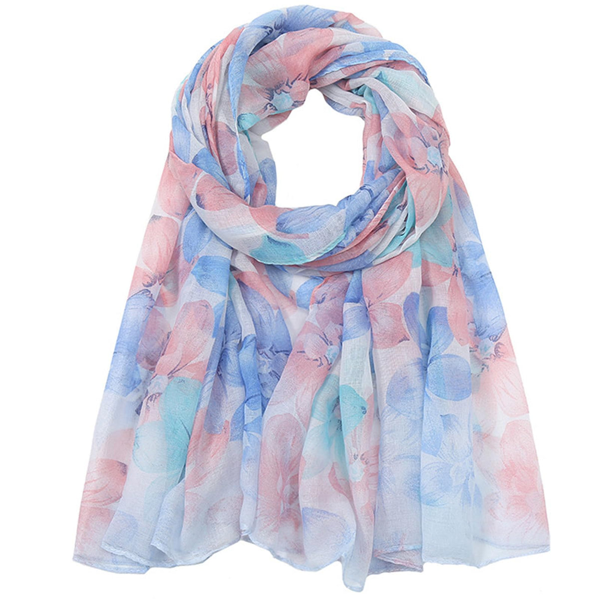 vimate Lightweight Scarf for Women Fashion Head Cover Hijab Cotton Voile Scarf Shawl Wrap for Spring Fall Winter Season