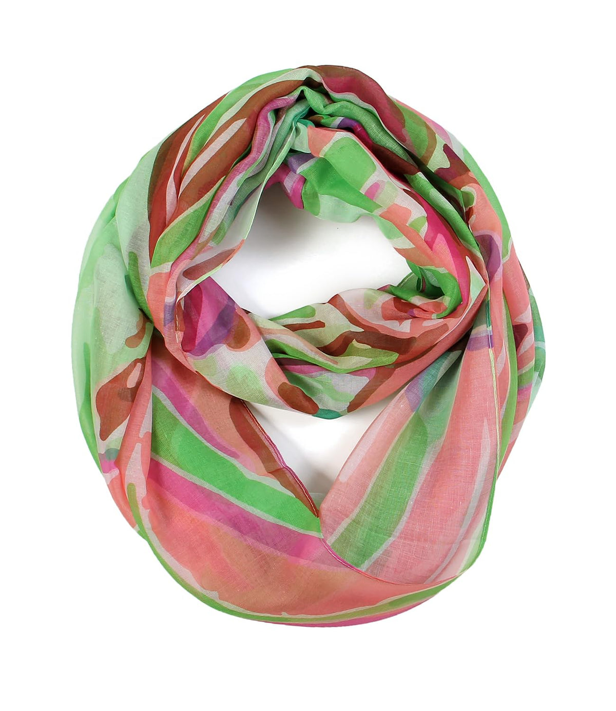 Scarfand's Mixed Colors Oil Paint Versatile Lightweight Fashion Infinity Scarves Head Wrap