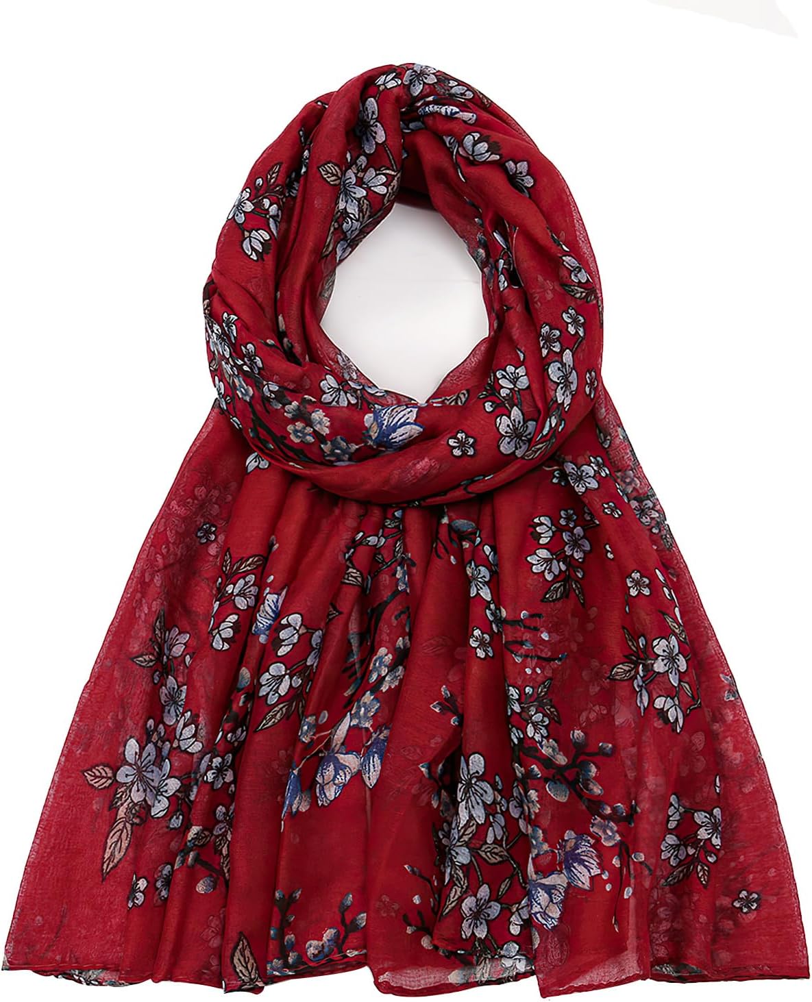 vimate Lightweight Scarf for Women Fashion Head Cover Hijab Cotton Voile Scarf Shawl Wrap for Spring Fall Winter Season