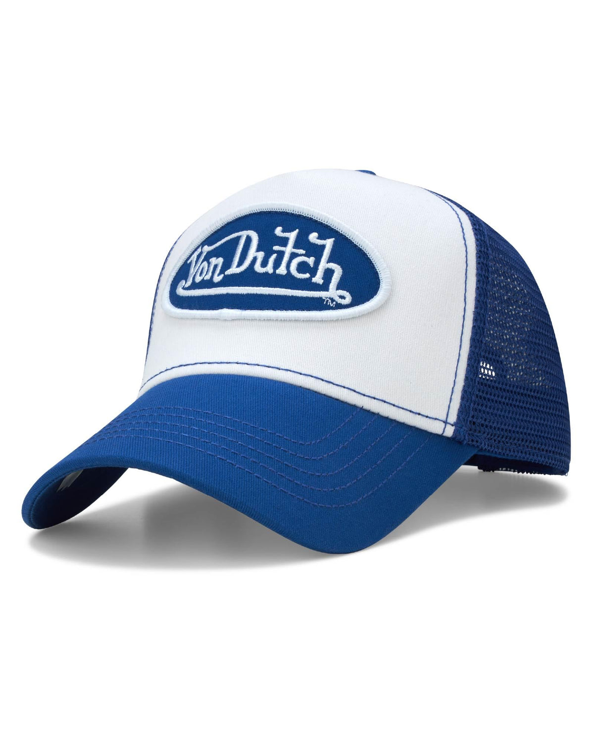 Von Dutch Unisex Trucker Hat, Colorblock, Mesh Back, Curved Bill, Snapback