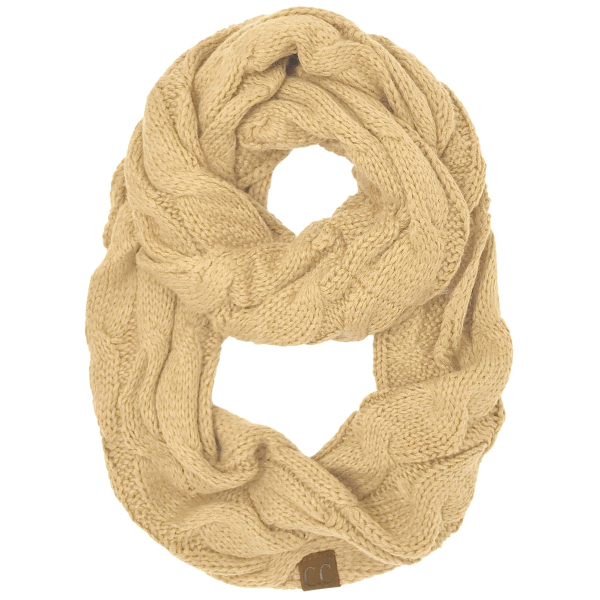 C.C CC Winter Soft Matching Unisex Chunky Knit Cowl Loop Infinity Scarf