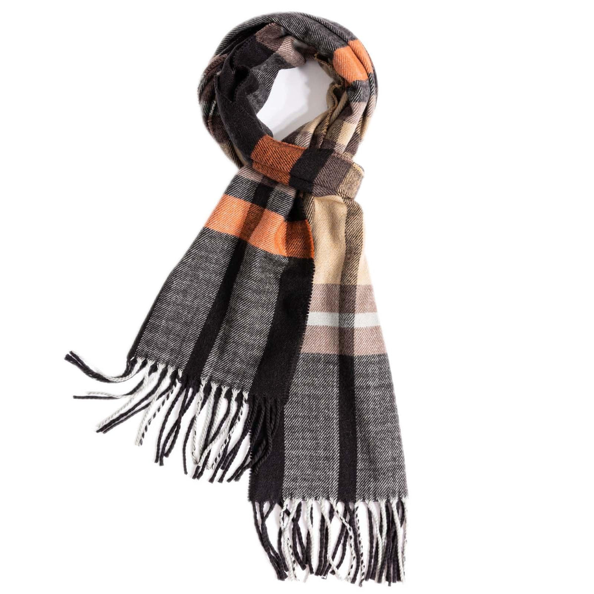 TUSHUSTY Scarf for Women Men Winter Plaid Soft Warm Neck Wrap