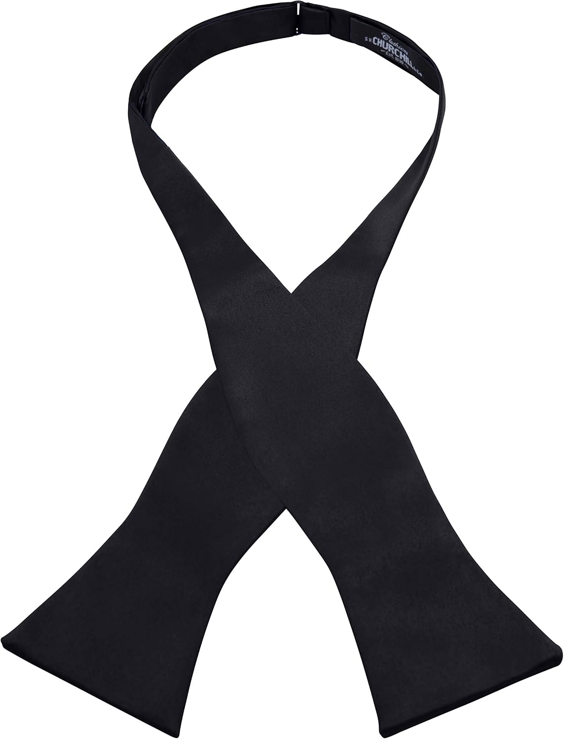 S.H. Churchill & Co. Men's Satin Self-Tie Bow Tie for Formal Wear
