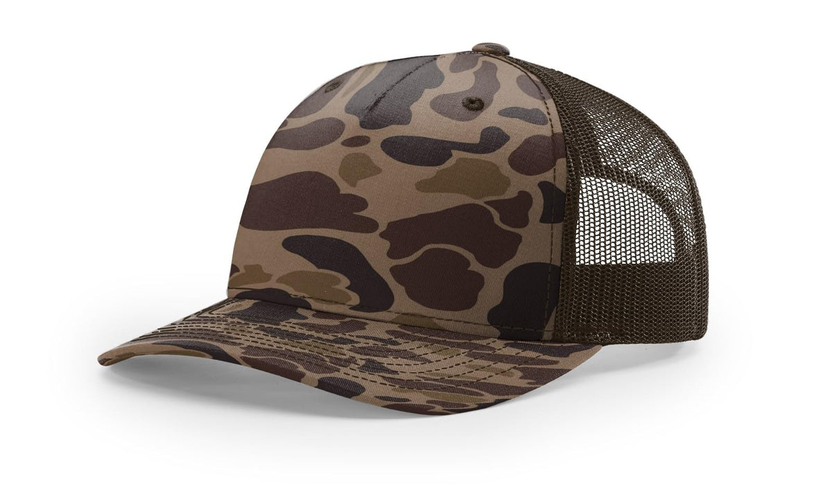 Richardson 112 Trucker Hat - 5 Panel Premium Adjustable Snapback Hat - Structured Richardson Blank Caps