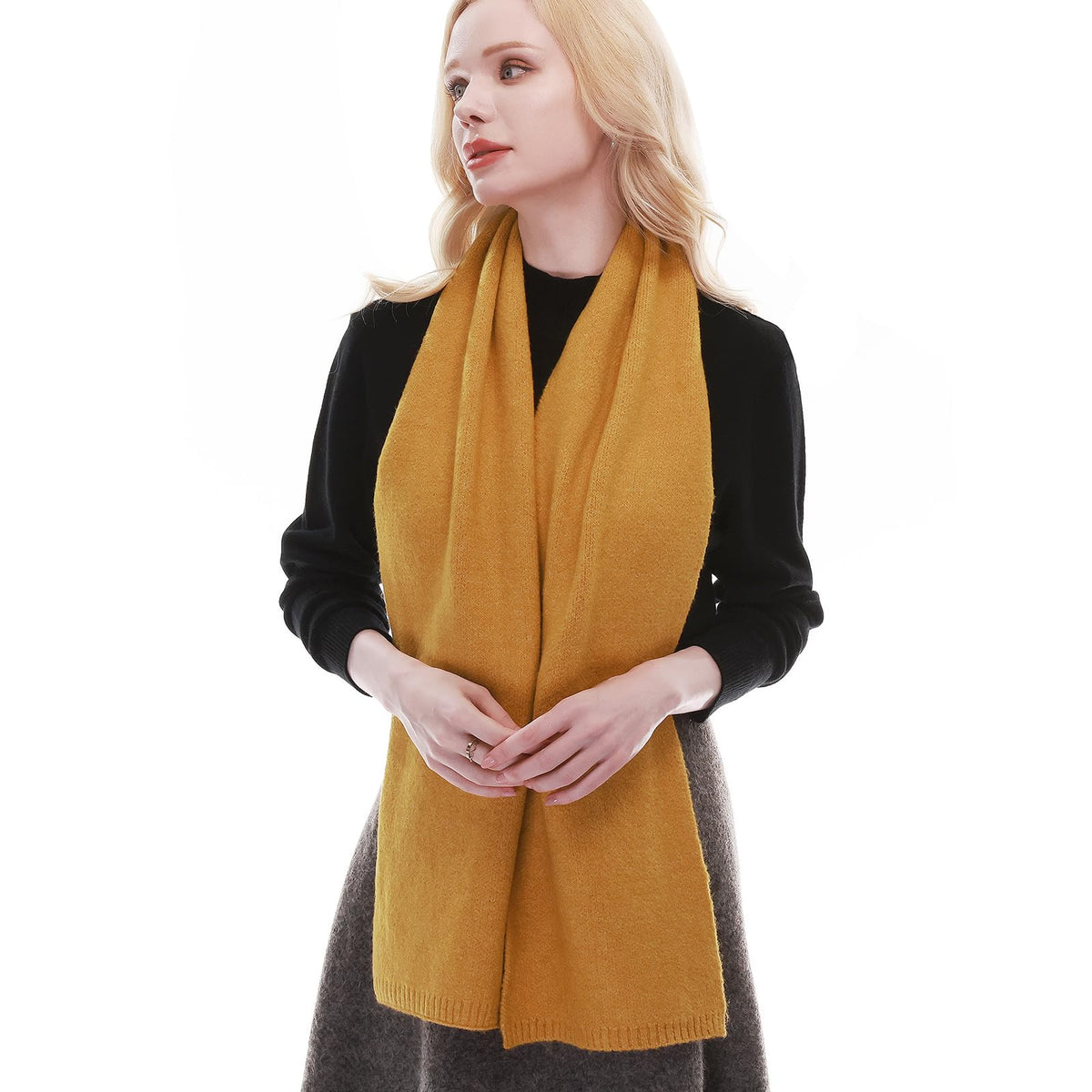 RIIQIICHY Scarf for Women Knit Scarves Winter Warm Scarf for Cold Weather