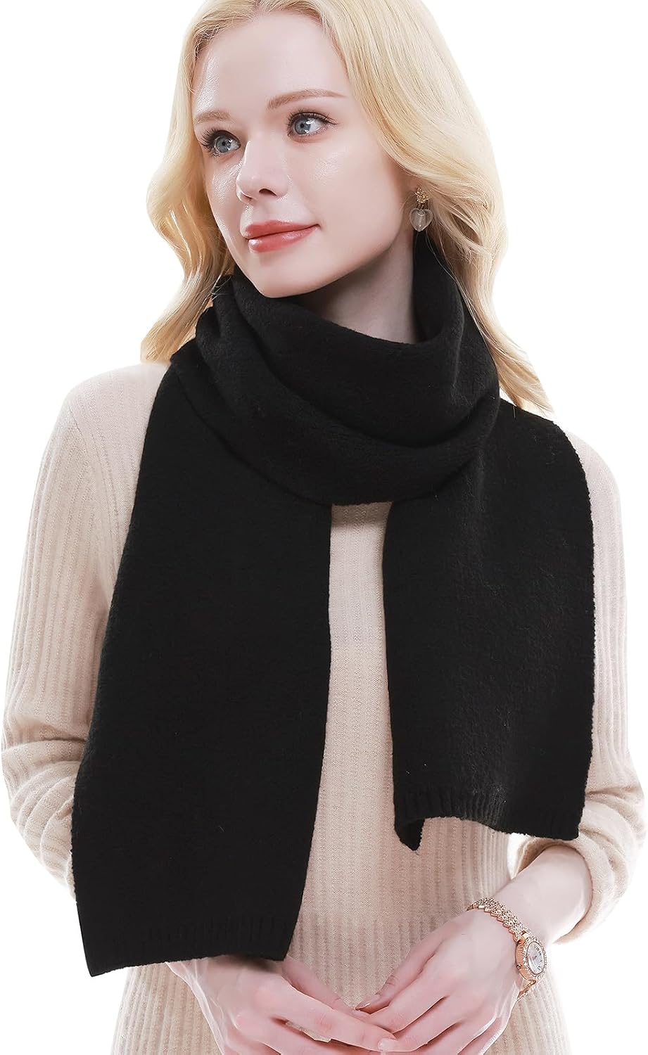 RIIQIICHY Scarf for Women Knit Scarves Winter Warm Scarf for Cold Weather