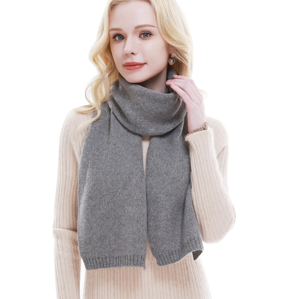 RIIQIICHY Scarf for Women Knit Scarves Winter Warm Scarf for Cold Weather