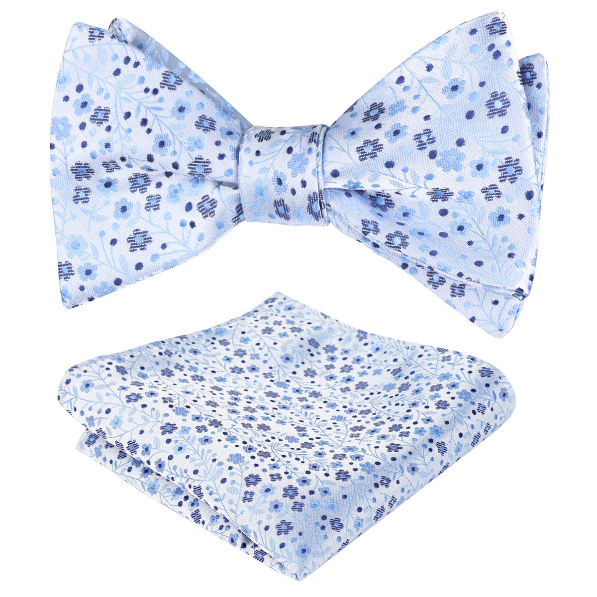 Alizeal Mens 2pcs Floral Pattern Bow Tie Set