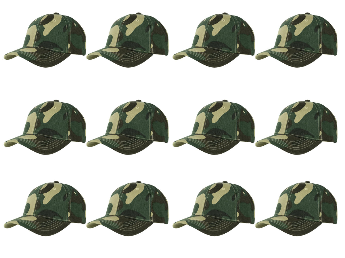Gelante Plain Blank Baseball Caps Adjustable Back Strap Wholesale LOT 12 PC'S