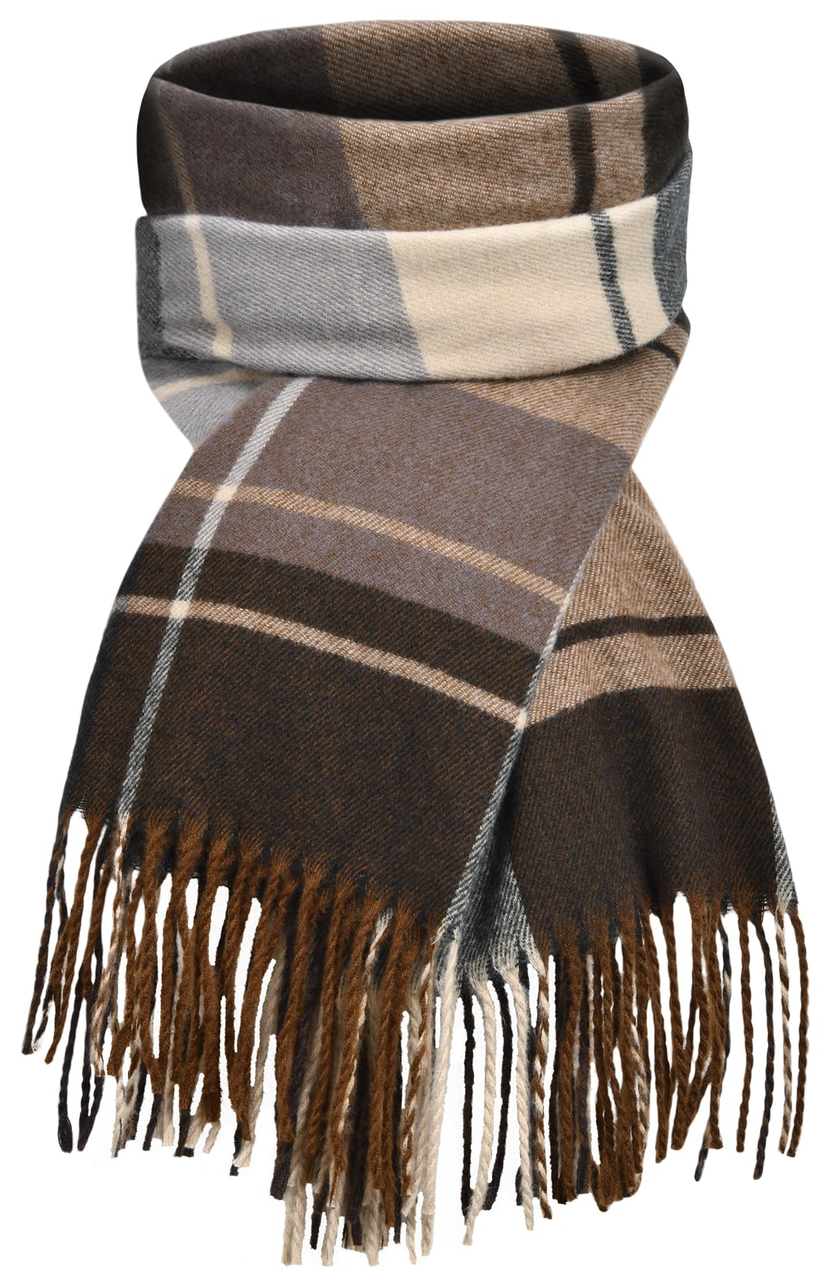 Winter Scarf for Women Long Plaid Shawls Wraps Blanket Pashmina Scarves