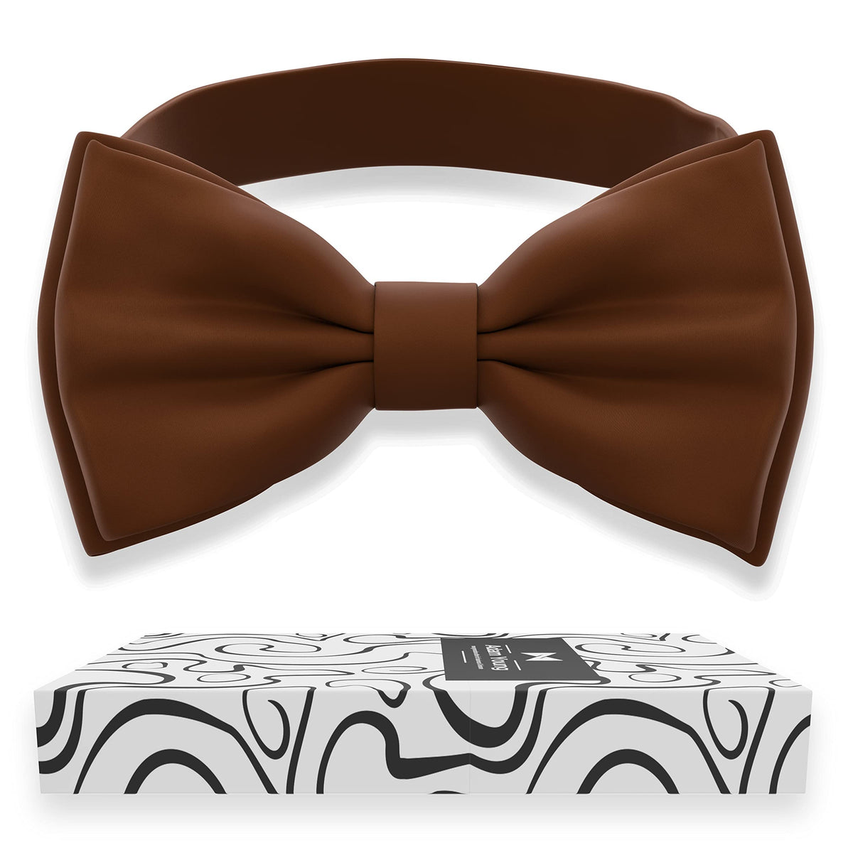 Adam Young Men's Bow Ties Pre-Tied Style Formal Satin Classic Bowtie for Tuxedo Faux Silk