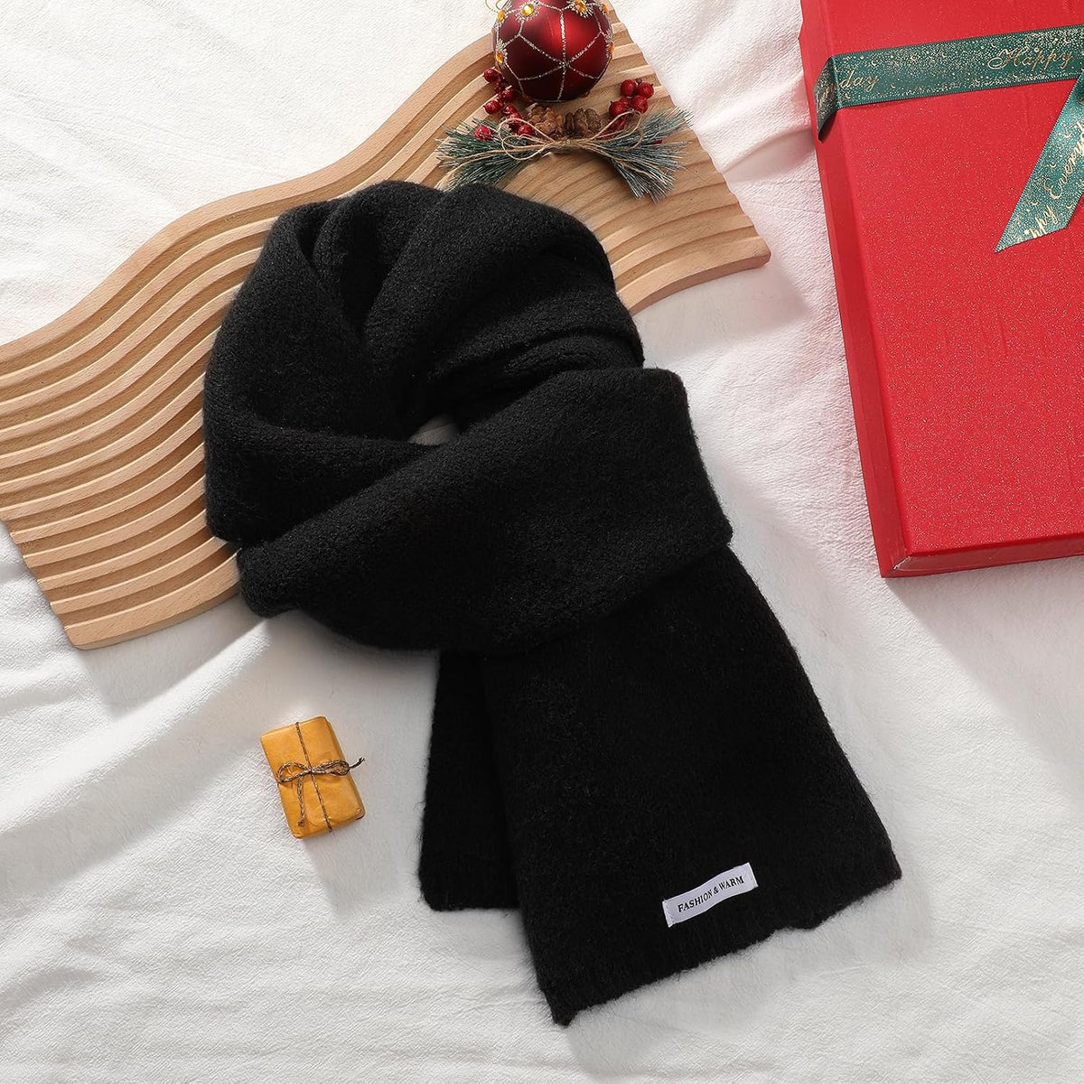 Trifabricy Winter Scarf for Women, Womens Warm Knit Fashion Scarf Soft Wrap