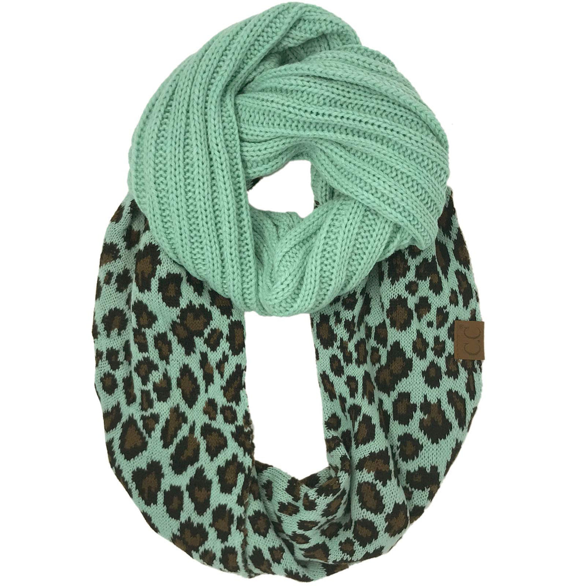 C.C CC Winter Soft Matching Unisex Chunky Knit Cowl Loop Infinity Scarf