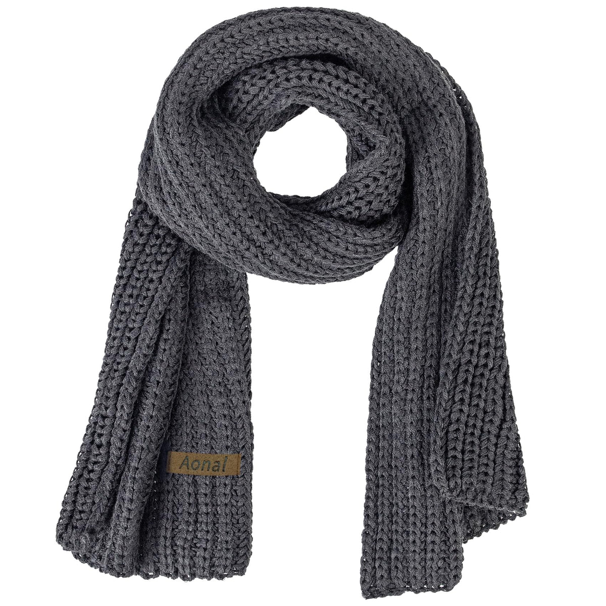 Aonal Winter Scarf for Women Men, Thick Warm Blanket Chunky Scarves