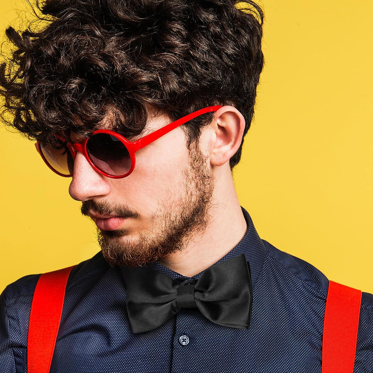 Unoutur bow ties for men, Pre-tied Men's Bow Ties Adjustable Satin Bow Tie for any Age