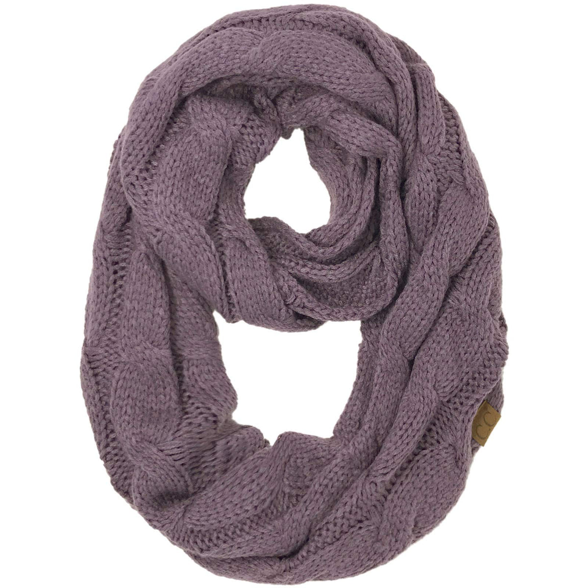 C.C CC Winter Soft Matching Unisex Chunky Knit Cowl Loop Infinity Scarf