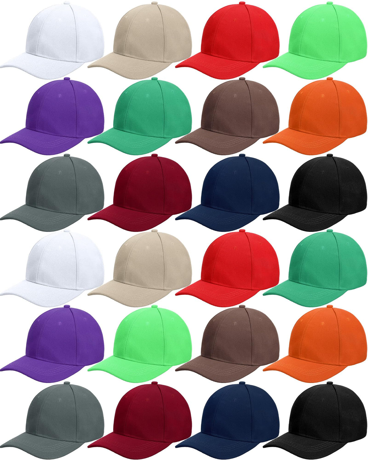 Handepo 24 Baseball Caps Adjustable