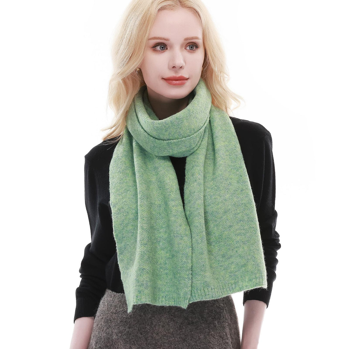 RIIQIICHY Scarf for Women Knit Scarves Winter Warm Scarf for Cold Weather