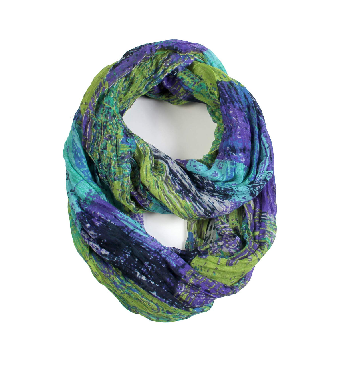 Scarfand's Mixed Colors Oil Paint Versatile Lightweight Fashion Infinity Scarves Head Wrap