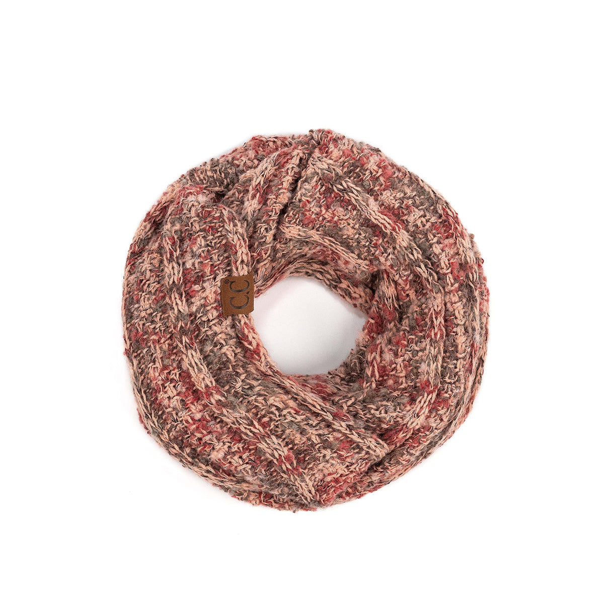 C.C CC Winter Soft Matching Unisex Chunky Knit Cowl Loop Infinity Scarf