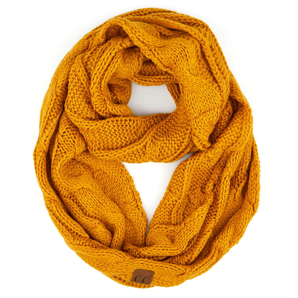 C.C CC Winter Soft Matching Unisex Chunky Knit Cowl Loop Infinity Scarf