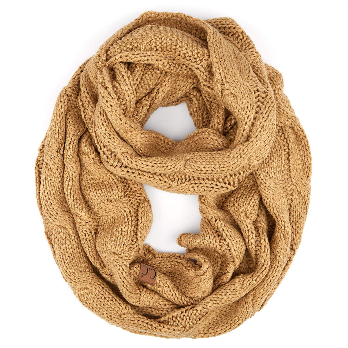 C.C CC Winter Soft Matching Unisex Chunky Knit Cowl Loop Infinity Scarf